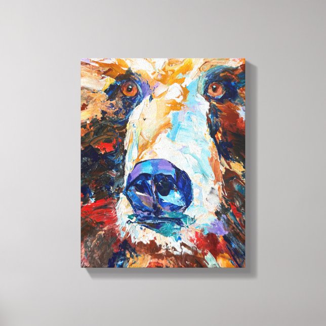 Alaskan Bear Canvas Print "In the Bears Gaze (Framsida)