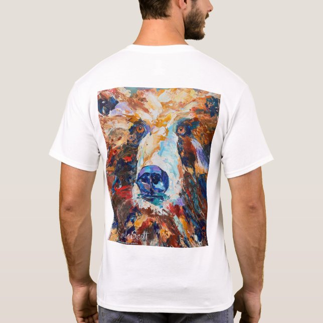 Alaskan Bear "In the Bear's Gaze" Men's T-Shirt (Baksida)