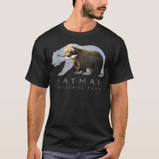 Alaskan Björn Katmai National Park Sjö Bild T Shirt