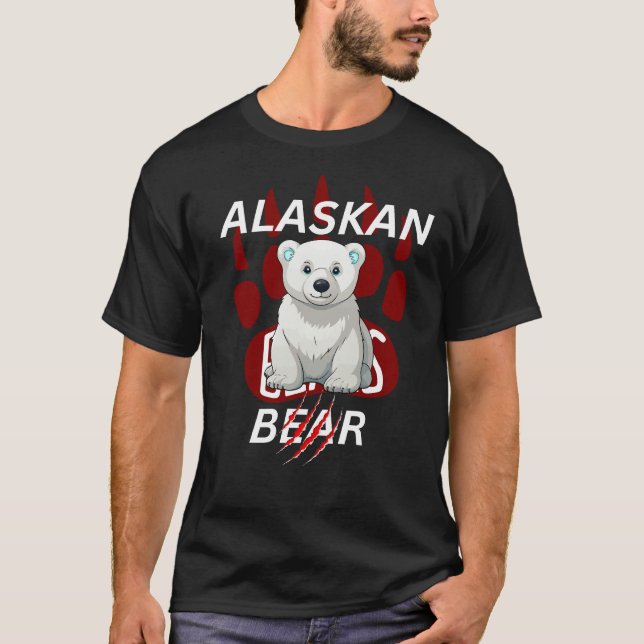 Alaskan Björn Överlevnads T-Shirts (Framsida)