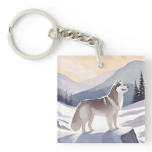 Alaskan Husky | Dog Mountain Akvarell