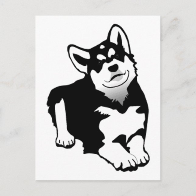 Alaskan Husky Vykort (Framsida)