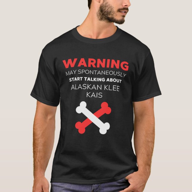 Alaskan Klee Kai T Shirt (Framsida)