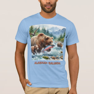 Alaskan Lax Gråbjörn Herr T-Shirt