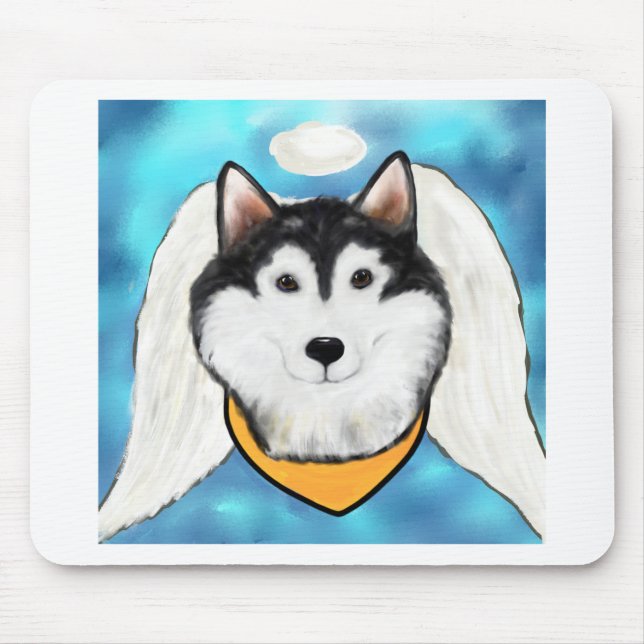 Alaskan Malamute Ängel Musmatta (Framsidan)