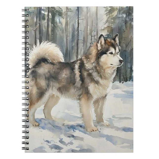Alaskan Malamute Anteckningsbok (Framsidan)