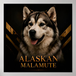 Alaskan Malamute Arctic Legacy Collection Poster