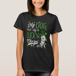 Alaskan Malamute Dog My Dog Is My Lucky Charm T Shirt