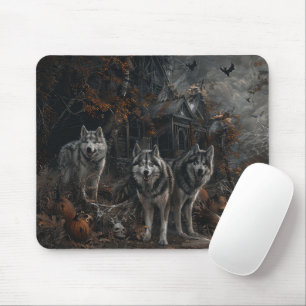 Alaskan Malamute Halloween Natt Hund Delight Musmatta