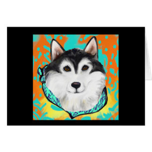 Alaskan Malamute Hälsningskort