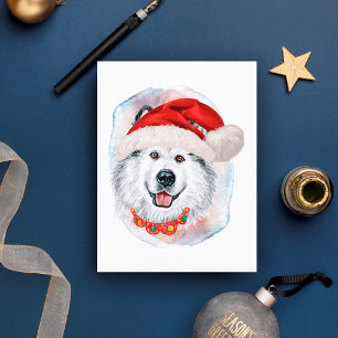 Alaskan Malamute julpresenter för hundälskare Helg Vykort