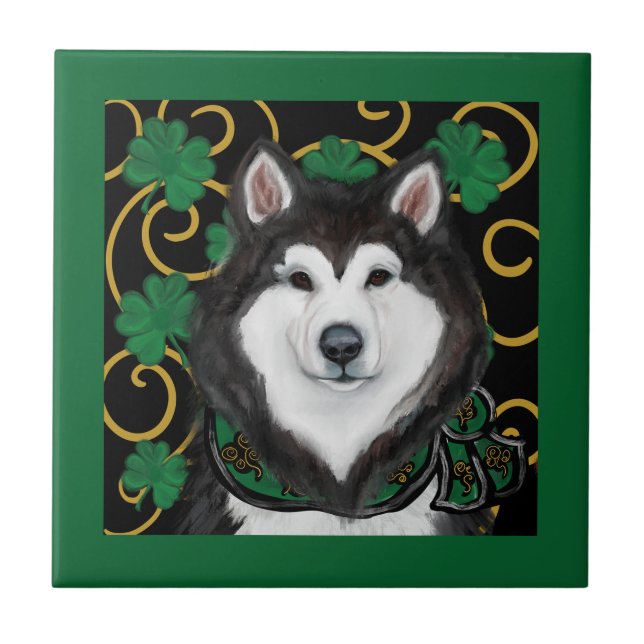 Alaskan Malamute                 Kakelplatta (Framsidan)