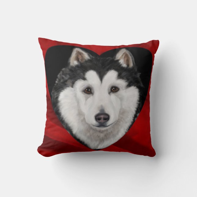 Alaskan Malamute Kudde (Framsida)