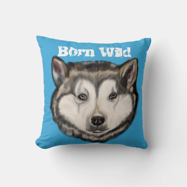 Alaskan Malamute Kudde (Framsida)