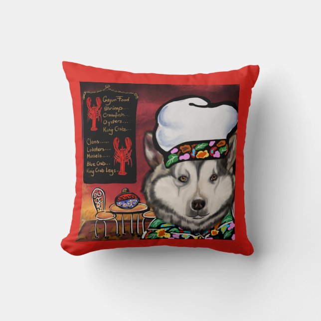 Alaskan Malamute Kudde (Framsida)