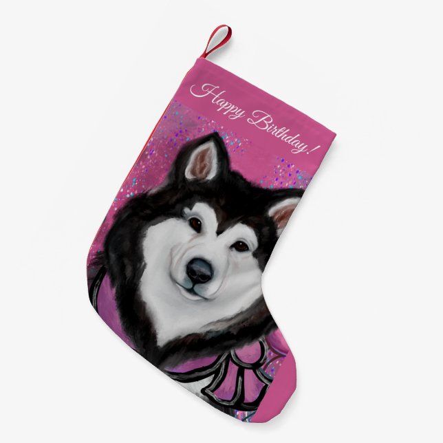 Alaskan Malamute   Liten Julstrumpa (Framsidan (Hängande))