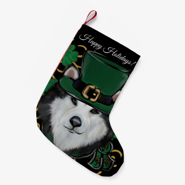 Alaskan Malamute    Liten Julstrumpa (Framsidan (Hängande))