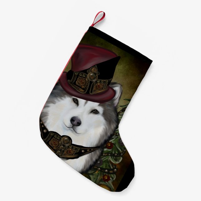 Alaskan Malamute Liten Julstrumpa (Framsidan (Hängande))