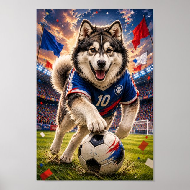 Alaskan Malamute Mästerskapssjäl Poster (Framsidan)
