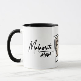 Alaskan Malamute Mom Custom Photo & Name Fun Chic Mugg