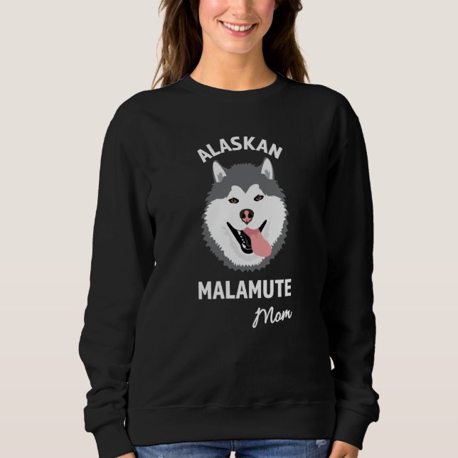 Alaskan Malamute Mom T Shirt (Framsida)