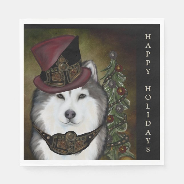 Alaskan Malamute Pappersservett (Framsidan)