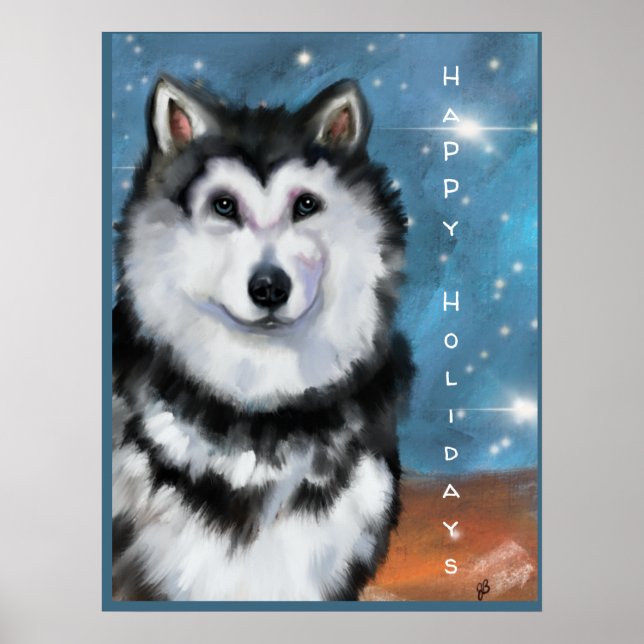 Alaskan Malamute Poster (Framsidan)