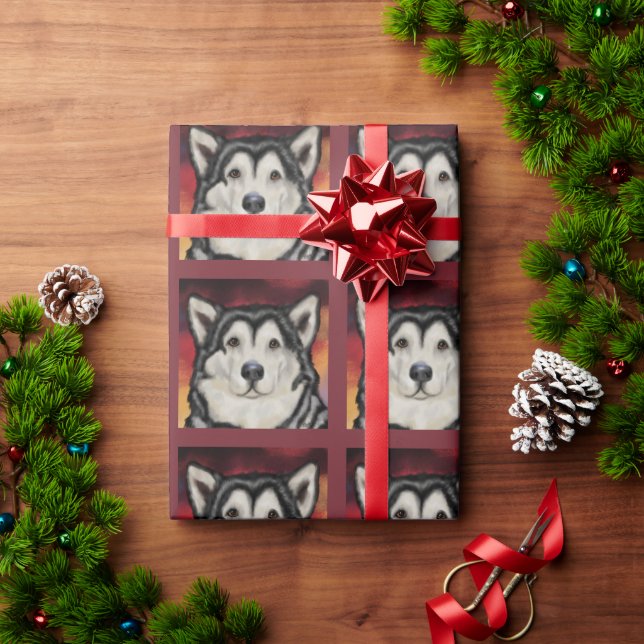 Alaskan Malamute Presentpapper (Julgåva)
