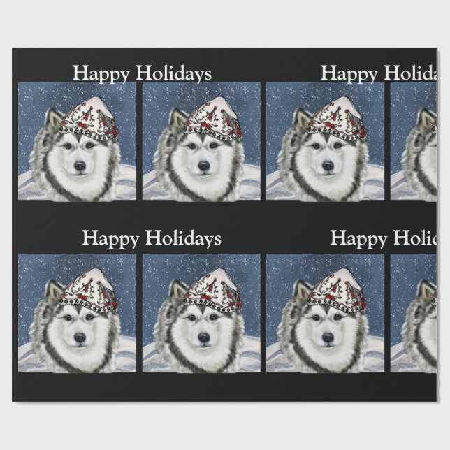 Alaskan Malamute   Presentpapper (Platt)