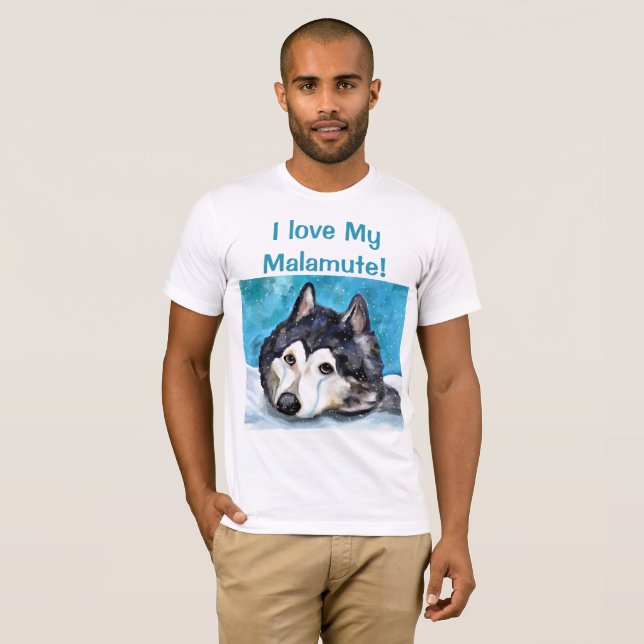 ALASKAN MALAMUTE T-Shirt (Hel framsida)