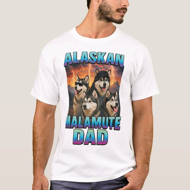 Alaskan Malamute T Shirt (Framsida)