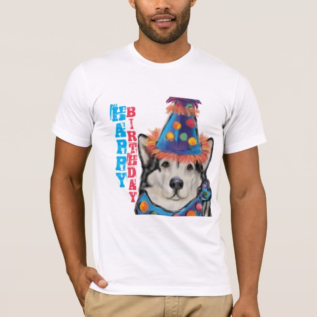 Alaskan Malamute T Shirt (Framsida)