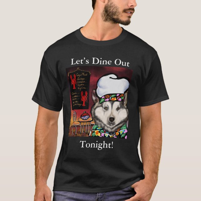 Alaskan Malamute T Shirt (Framsida)