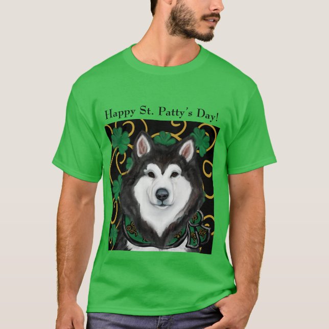 Alaskan Malamute T Shirt (Framsida)
