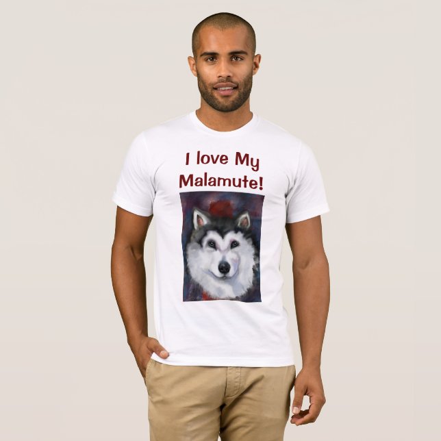 ALASKAN MALAMUTE T SHIRT (Hel framsida)