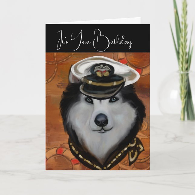 Alaskan Malamute Tack Kort (Framsida)