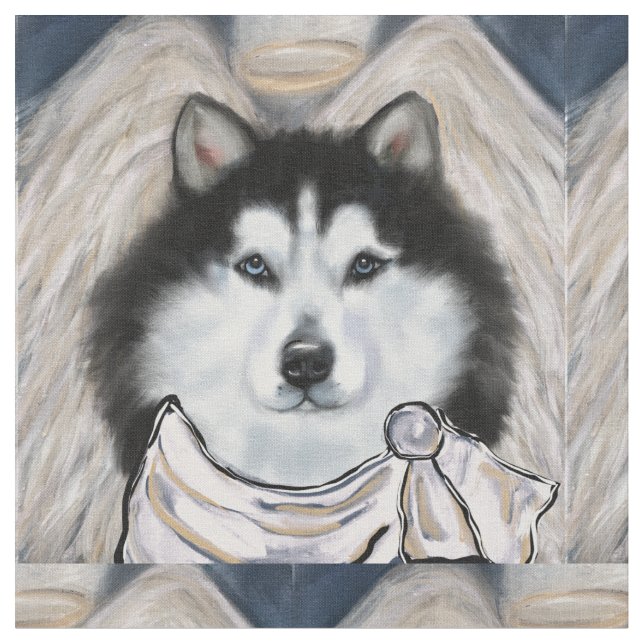 Alaskan Malamute  Tyg (Närbild)