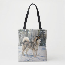 Alaskan Malamute Tygkasse
