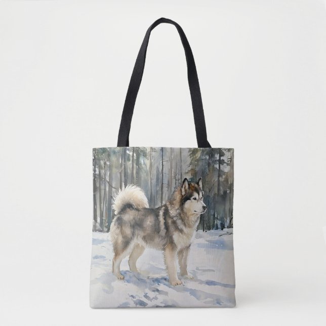 Alaskan Malamute Tygkasse (Framsida)