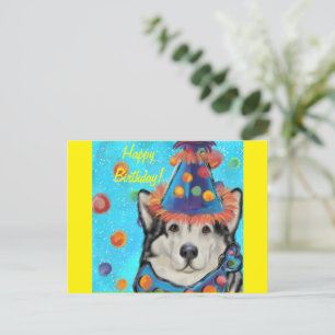 Alaskan Malamute Vykort