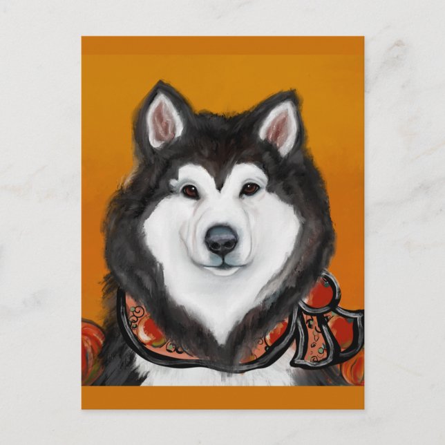 Alaskan Malamute Vykort (Framsida)