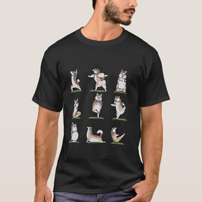 Alaskan Malamute Yoga T Shirt (Framsida)