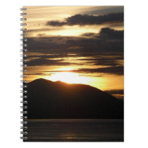 Alaskan Sunset III Vacker Alaska-fotografi