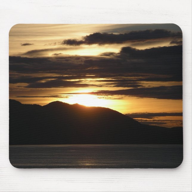 Alaskan Sunset III Vacker Alaska-fotografi Musmatta (Framsidan)