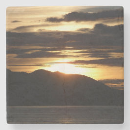 Alaskan Sunset III Vacker Alaska-fotografi Stenunderlägg