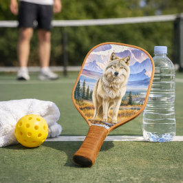Alaskan Timber Wolf Pickleball-paddle