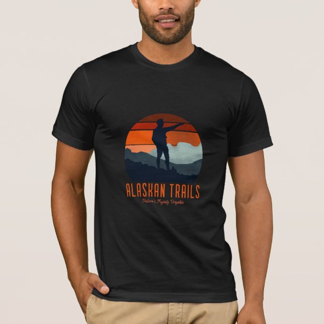 ALASKAN TRAILS Nature's Majesty Unfolds T-Shirt (Framsida)