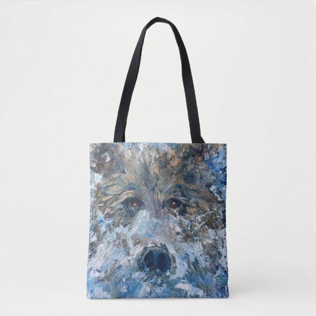 Alaskan Wildlife Bears Tote Tygkasse (Framsida)