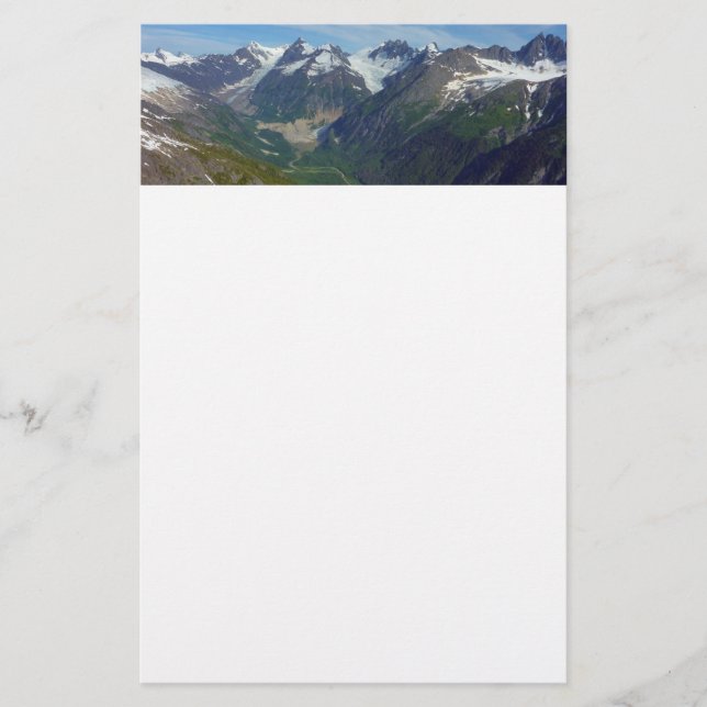 Alaskansk dal formad av glaciär brevpapper (Framsida)