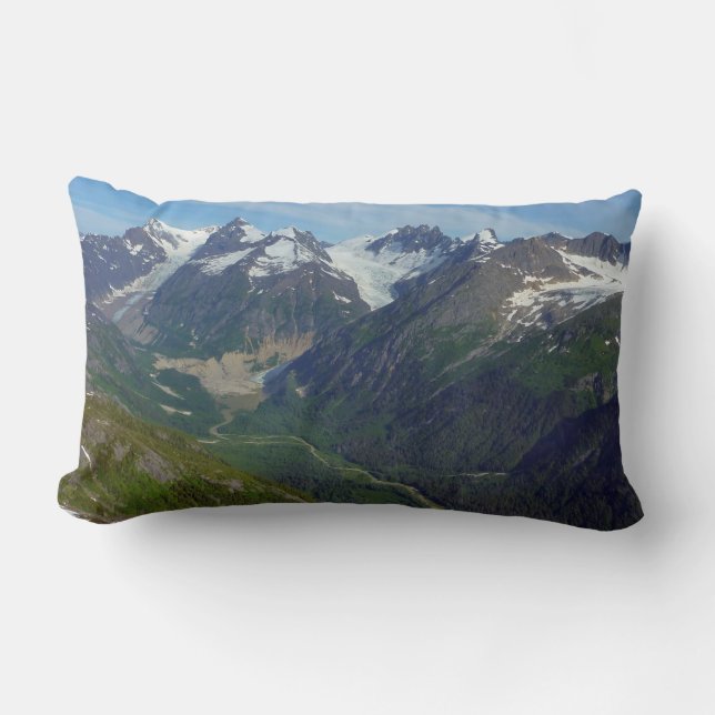 Alaskansk dalgång formad av glaciär lumbarkudde (Framsida)